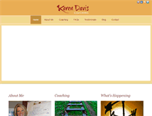 Tablet Screenshot of karendaviscoaching.com
